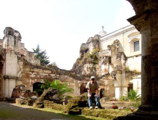 Ruins of San Francisco church in Antigua, Guatemala